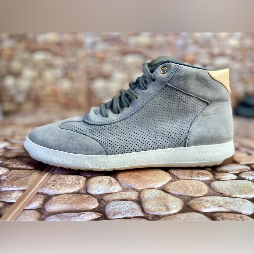 Cole Haan Grand OS Crosscourt High Top Suede Sneakers Womens 9 B W07512